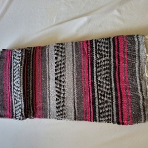 Sarape-style throw blanket